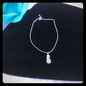 Purple flip flop Anklet